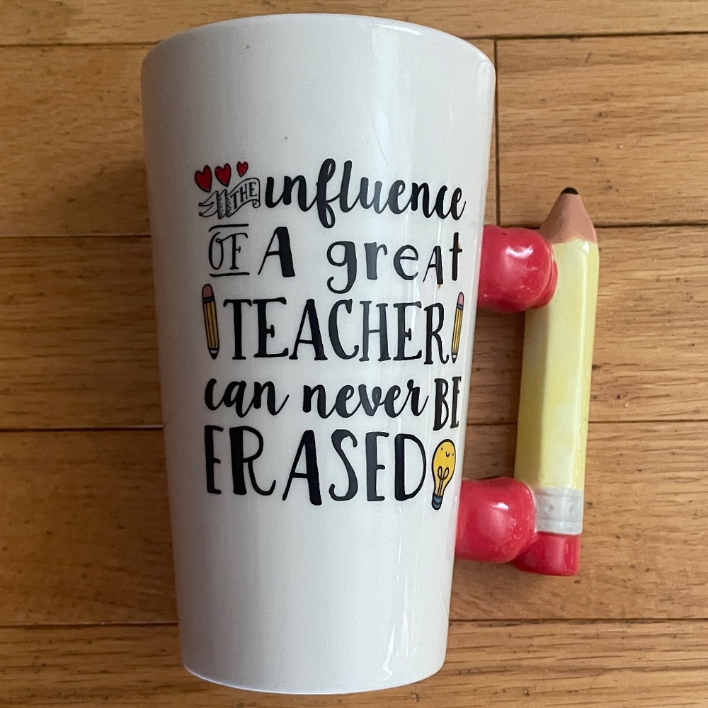 Brand New 2-PC Teacher’s Gift; Mug & Custom-Made Socks